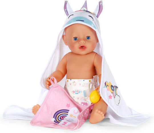 ZAPF Creation Baby Born Αξεσουάρ Hooded Towel Set