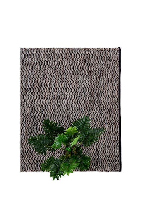Royal Carpet Χειροποίητο Χαλί Ορθογώνιο Βαμβακερό Black 160x230cm