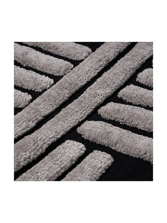 Beauty Home Rectangular Living Room Rug Black 133x190cm