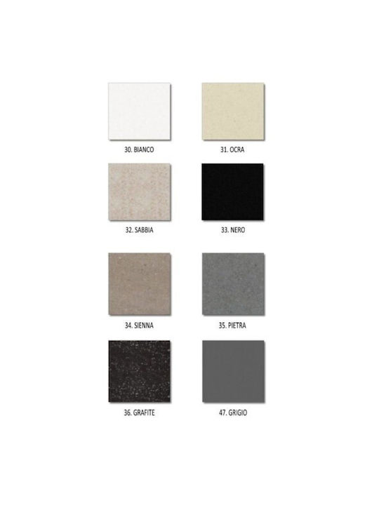 Sanitec Ultra Granite 819 Drop-In Мивка от Синтетичен Гранит Ш50xД40см Графит