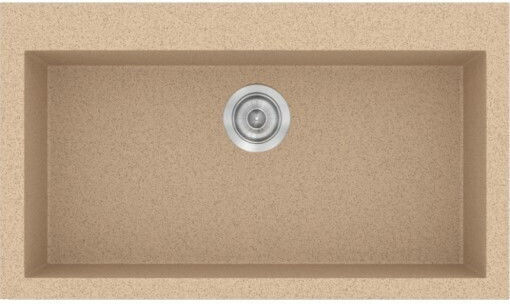 Sanitec Classic 03-02-00 Drop-In Chiuvetă din Granit Sintetic L79xW50cm Alb