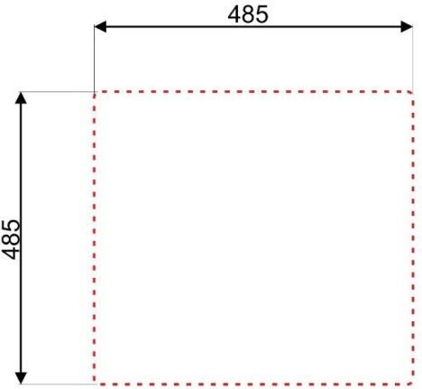Asil AS 383 Ένθετος Νεροχύτης Inox Σατινέ Μ54xΠ50cm Ασημί