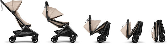 Bugaboo Butterfly 2 Καρότσι Μωρού Kατάλληλο για Nεογέννητο Black/Desert Taupe 7.3kg