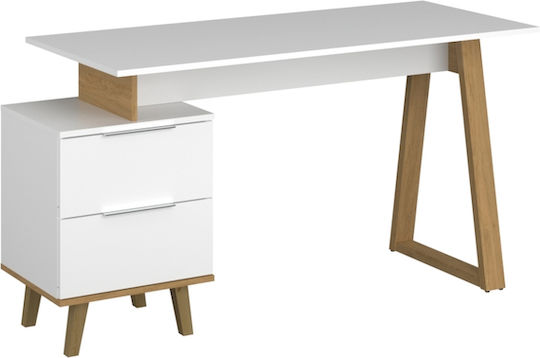 Schreibtisch Neptune Holz Sonoma - White 138x60x77cm