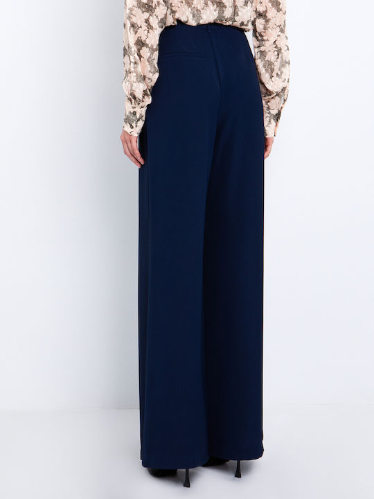 Damen Stoff Hose Marineblau
