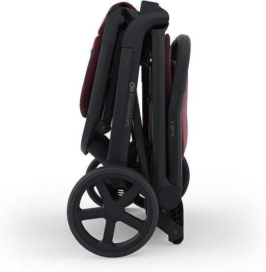 Kinderkraft Nubi 3 Baby Stroller Suitable for Newborn Dark Ruby 8.7kg