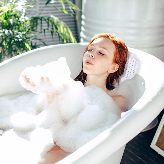 Relaxdays Antiderapant pentru cadă cu ventuze Alb 19.5x30.5εκ.