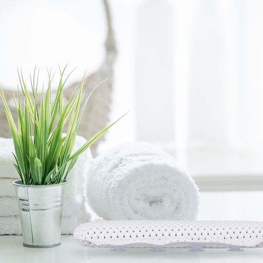 Relaxdays Antiderapant pentru cadă cu ventuze Alb 19.5x30.5εκ.