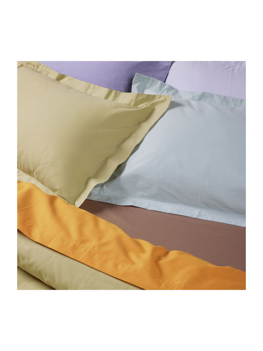 Das Home 1016 Σεντόνι King Size με Λάστιχο 180x235+35εκ. Green Olive