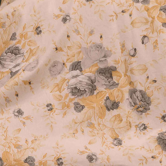 Melinen Peonia Bettlaken Super-Doppel 235x260cm Grau 4 Stück