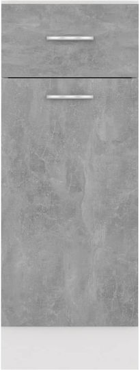 Bodenstehender Schrank Grey Concrete 30x46x81.5cm