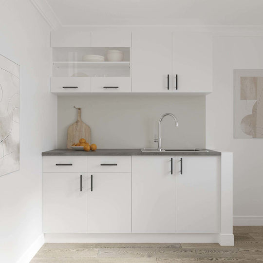 Karo Schrank Wand Alb 80x30x60cm