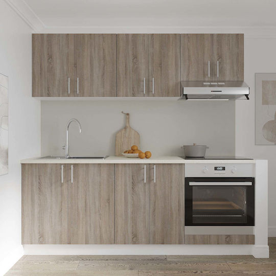Karo Dulap Inferior pentru Cuptor Stejar Sonoma Inchis/alb 60x50x80buc