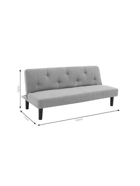 Pakketo Doppelsitzer Sofa Bett Anthrazit 167x77x73cm