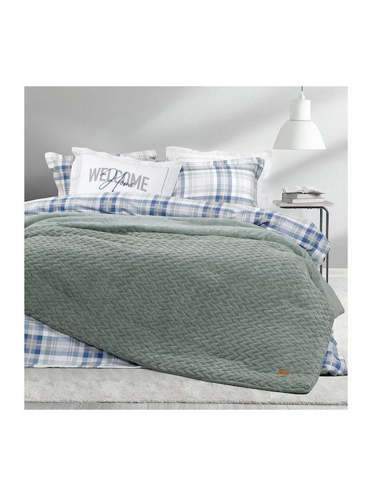 Nima Комбинирано одеяло Куинсайз 220x240бр Muffle Smoky Green 730 г/м²Gsm