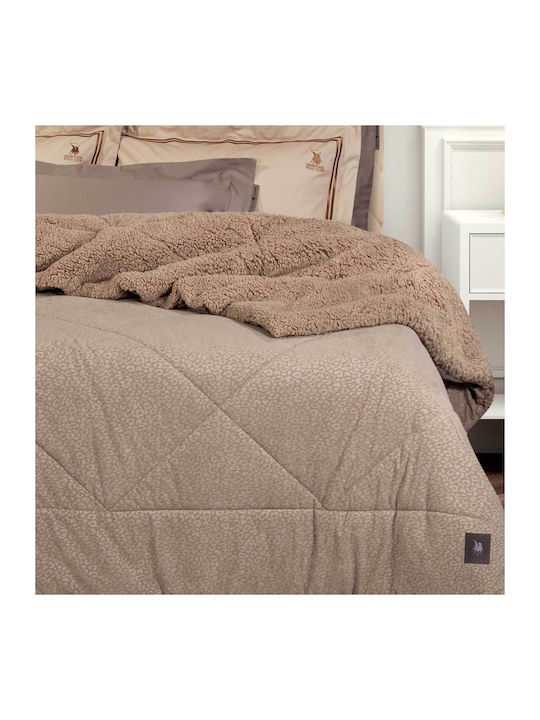 Greenwich Polo Club Duvet Cover Queen 240x250cm 4437 Taupe 700 GSMGsm 11.5 togs Togs