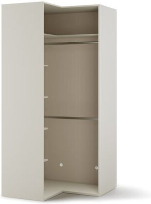 Evareve 100 Δίφυλλη Ντουλάπα Γωνιακή 100x100x216cm Ανοιχτό Καφέ Evareve 100 Δίφυλλη Ντουλάπα Γωνιακή 100x100x216cm Ανοιχτό Καφέ