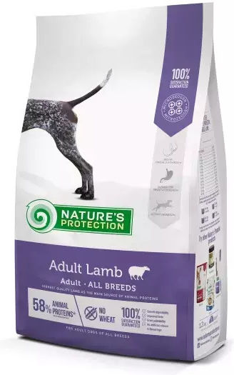 Nature's Protection 12kg Trockenfutter ohne Getreide für erwachsene Hunde mit Lamm und Thunfisch