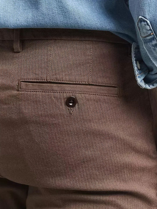 Hose in Schlanker Passform Brown