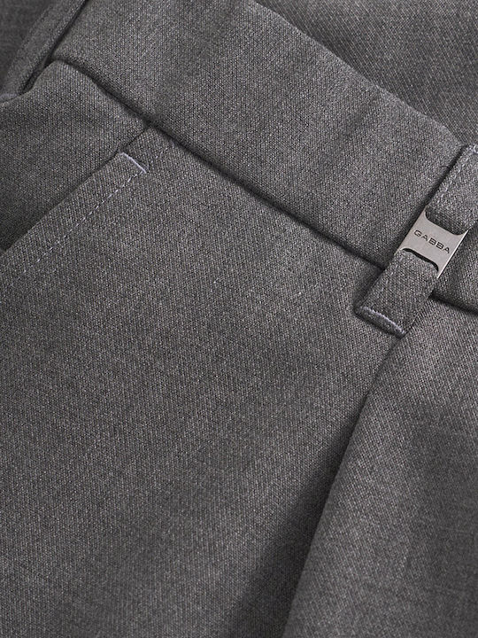 Men's Trousers Chinos Elastic in Regular Fit Dark Grey