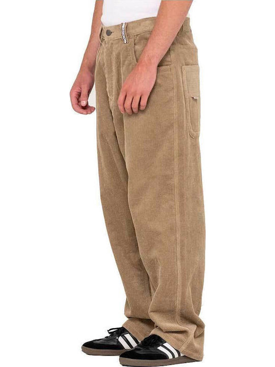 Pantaloni cu Croială Largă Khaki