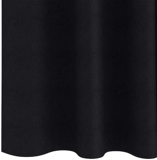 vidaXL Set Vorhänge mit Bleistiftfalten Schwarz 140x225cm