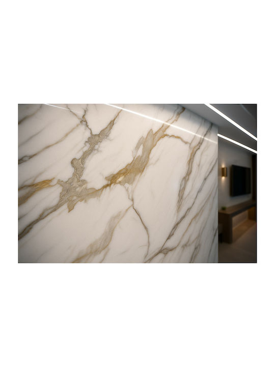 3D Wall Panels from PVC with Glue Gold 122x122x0.28cm