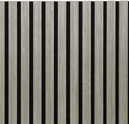 3D Wall Panel from MDF Screw-on with Glue Grey 265x60x2cm