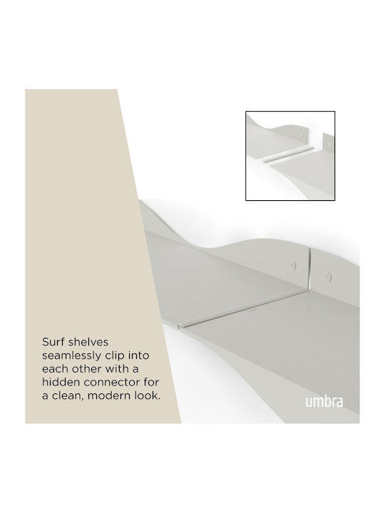 Beige Wall Shelves (2 Pieces) 43x18x10cm