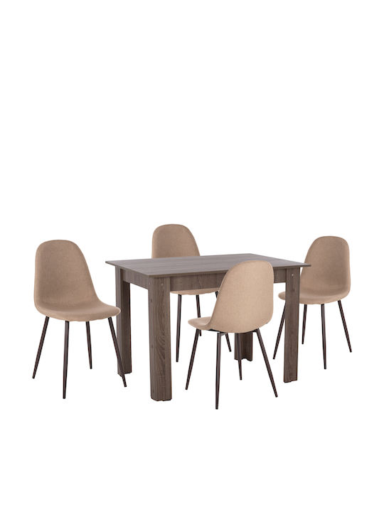 Sufragerie 5buc Sonoma / Beige 110x80buc