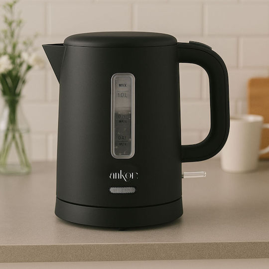 Ankor Βραστήρας 1lt 1100W Μαύρος