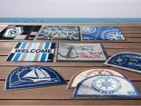 Marine Business Fußmatte Eingangs Halbkreisförmig aus Gummi Braune 50x70cm 41218 Braun