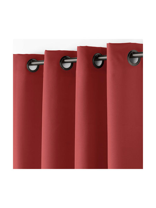 Curtain Window with Grommet Essentiel Red 1612622 140x180cm