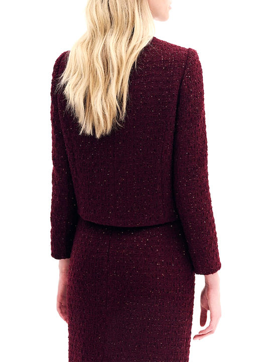 Forel Damen Blazer Bordeaux