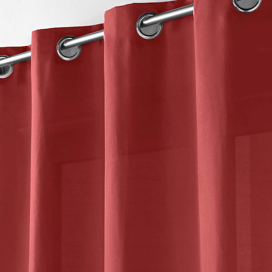 Curtain with Grommets Absolu Red 140x260cm