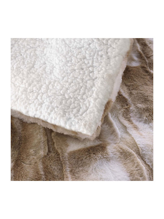 L-c Cheyenne Furry Sofa Blanket 125x150cm Cheyenne