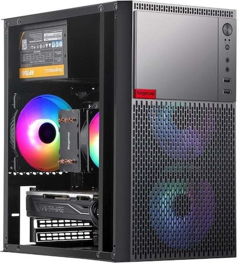 Segotep KNIGHT W3 Gaming Mini tower Carcasă Calculator cu Fereastră Laterală Negru