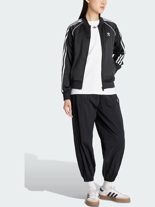 Adicolor SST Satin Γυναικείο Track Jacket Μαύρο