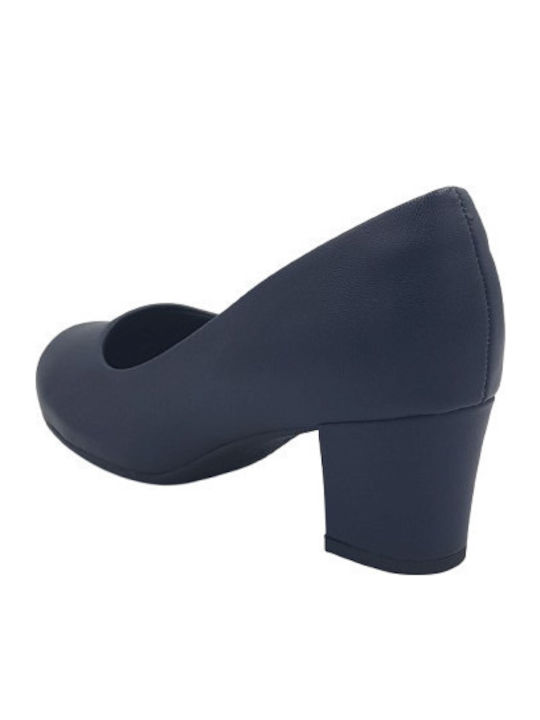 Anatomic Synthetic Leather Blue Heels