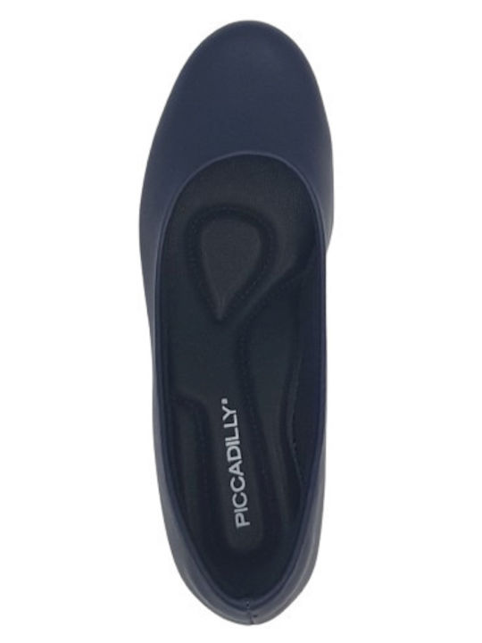 Anatomic Synthetic Leather Blue Heels