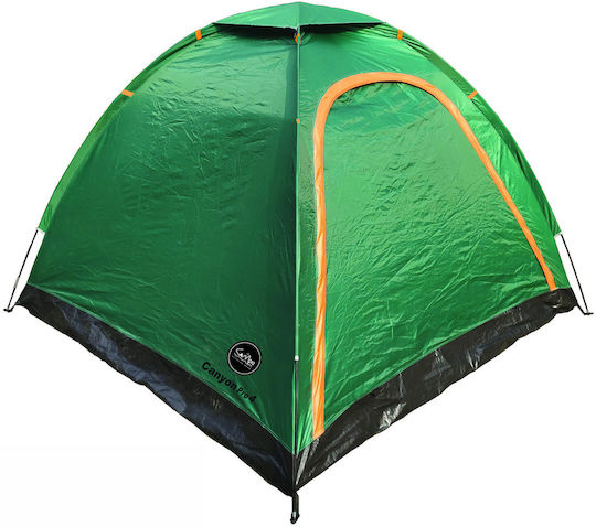 Campo Canyon Pro 3 Summer Camping Tent Igloo Green for 3 People 210x210x135cm
