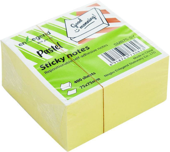 Notițe Adezive Enlegend Galbene 75x75mm 100 foi