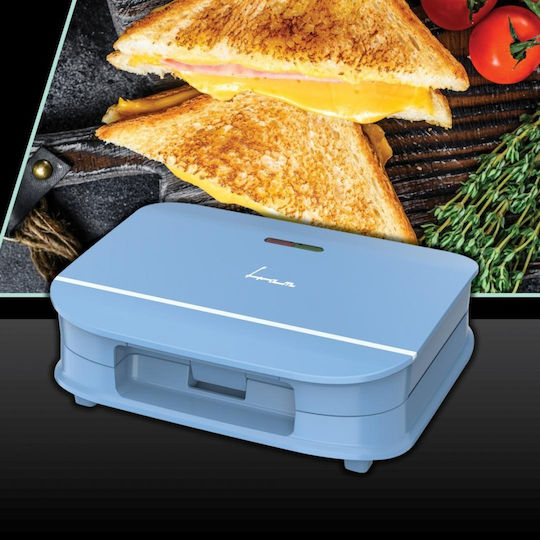 Fram Sandwich Maker for 2 Sandwiches 700W Blue