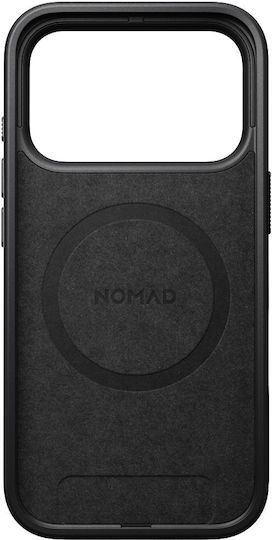 Nomad Modern Back Cover Δερμάτινο 0.85mm Μαύρο (iPhone 18 Pro / 17 Pro)