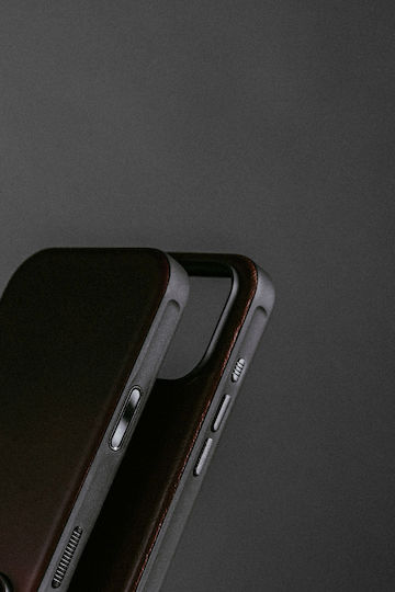 Nomad Modern Back Cover Δερμάτινο 0.85mm Μαύρο (iPhone 18 Pro / 17 Pro)