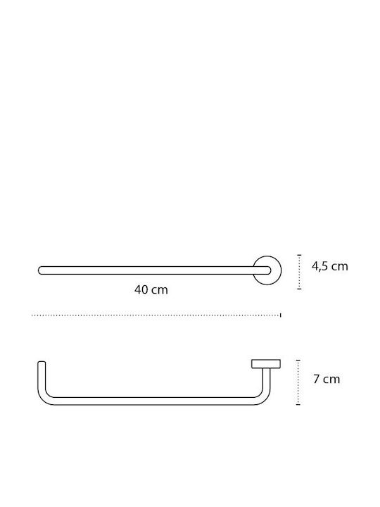 Kapitan Mâner de Baie Inox 40cm Neagră