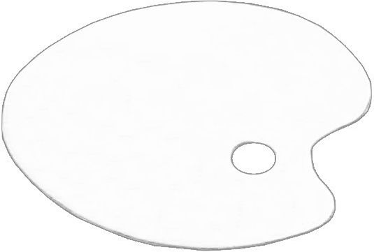 Phoenix Arts Plastic Paint Palette 40x30cm 1pcs