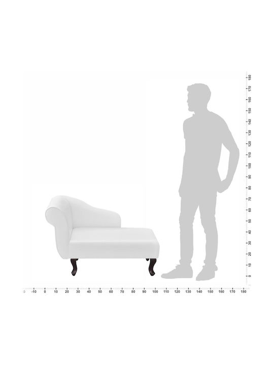 Recliner made of Synthetic Leather Alb L104xW51xH69.5buc