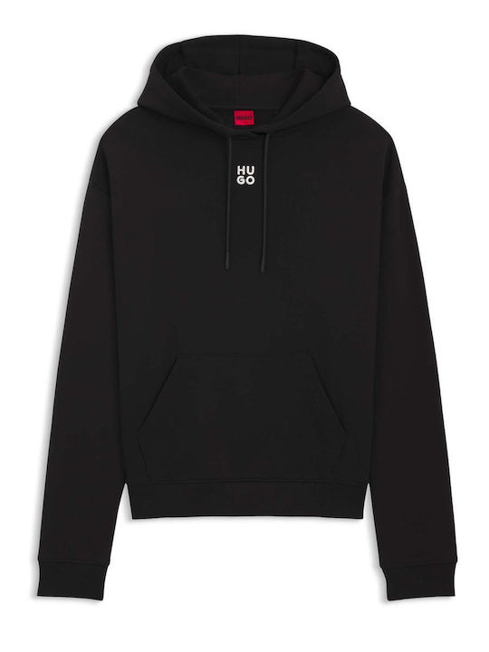 Delfinia Women's Sweatshirt Hooded Black