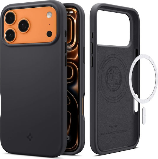 Spigen Silicone Fit Magsafe Umschlag Rückseite Silikon Schwarz (iPhone 17 Pro Max)